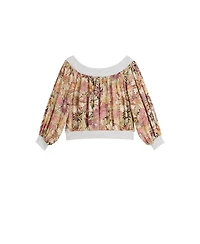 Desigual Women's Printed Strapless Blouse