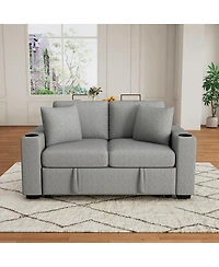 Streamdale Furniture Modern Loveseat Pull-out Sofa Bed 2-Seater Couch for Living Room
