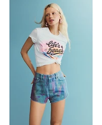Desigual Women's Printed denim shorts
