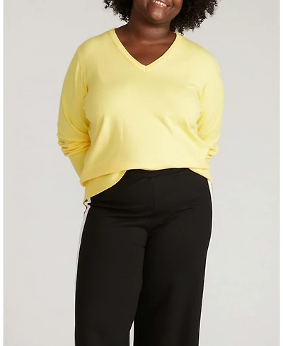 Universal Standard Plus Savvy Fine Knit V Sweater
