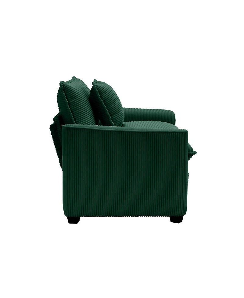 Streamdale Furniture Corduroy 3-Piece Oversized Sectional Sofa with 2-Seater and 3-Seater