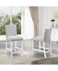 Streamdale Furniture Counter Height Chairs Set for 4, Padded Seat Counter Height Barstool