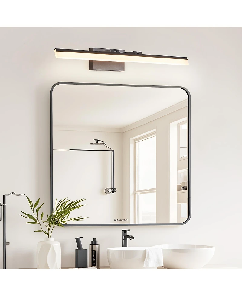 Busdays 32 Inch Modern Led Bathroom Vanity Light Sleek Metal Wall Light for Mirror Dressing Room or Sink Area