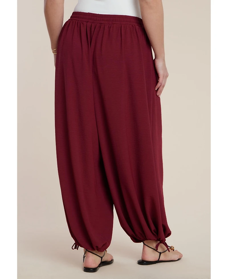 Eloquii Women's Drawstring Balloon Pant