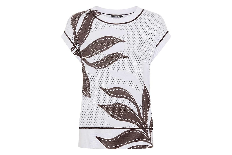 Olsen Women's Ajour Knit Sweater