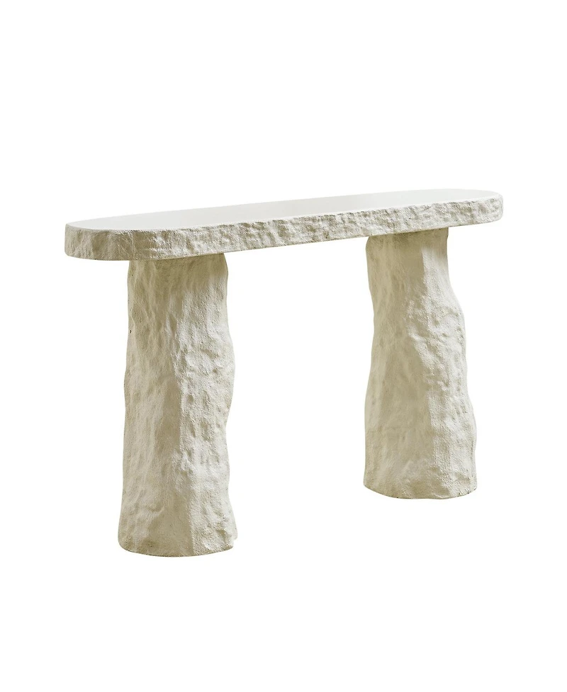 Streamdale Furniture Modern Fiberglass Console Table with Irregular Legs