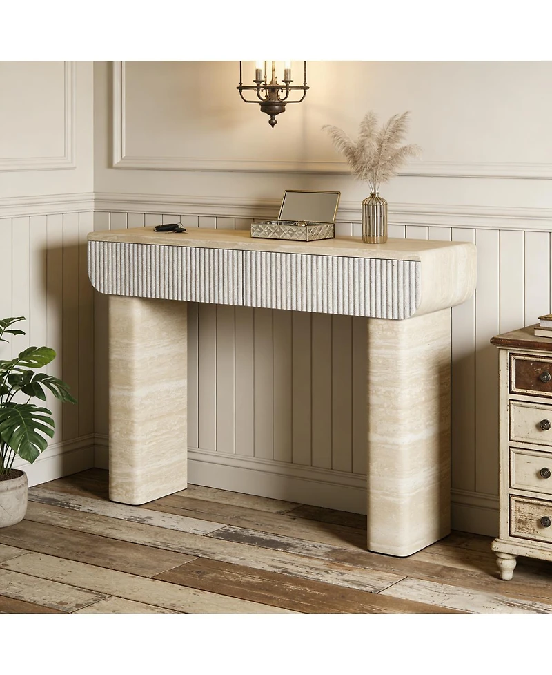 Streamdale Furniture Entryway Console Table with 2 Hidden Drawers