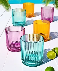 Abode Homewares Mesa Acrylic Drinking Glasses, Set of 6