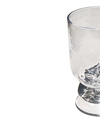 Abode Homewares Hammered Rustic Acrylic Stemless Wine Glasses, Set of 6
