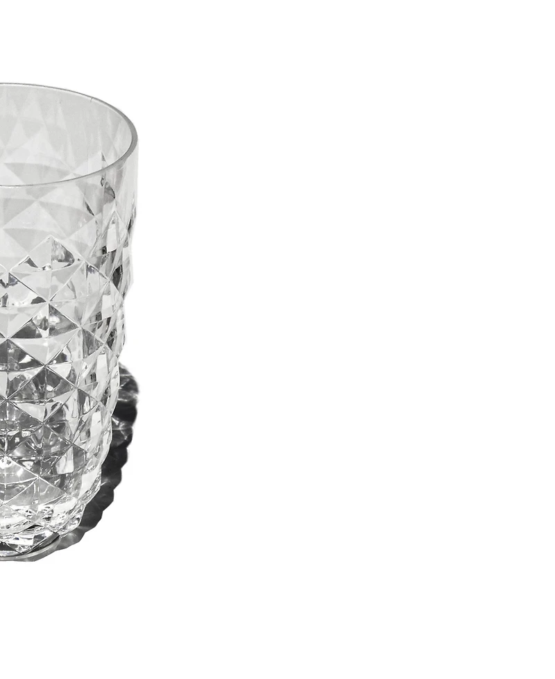 Abode Homewares Diamond Cut Acrylic Drinking Glasses