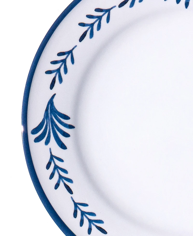 Abode Homewares Medallion Flower NewWave Melamine Dinner Plates, Set of 6