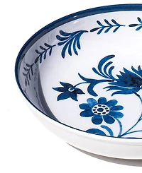Abode Homewares Medallion Flower NewWave Melamine Low Bowls, Set of 6
