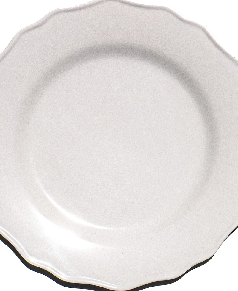 Abode Homewares Scallop NewWave Melamine Salad Plates, Set of 6