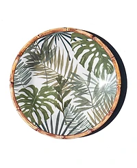 Abode Homewares Rainforest Palm NewWave Melamine Dinner Plates, Set of 6