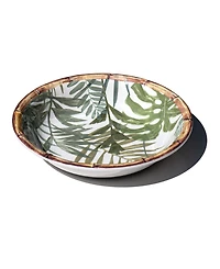 Abode Homewares Rainforest Palm NewWave Melamine Low Bowls, Set of 6