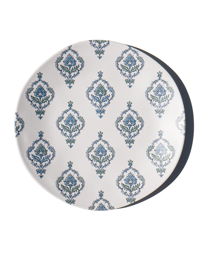 Abode Homewares Kashmir NewWave Melamine Dinner Plates, Set of 6