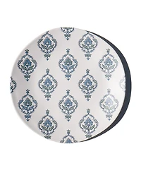 Abode Homewares Kashmir NewWave Melamine Dinner Plates, Set of 6