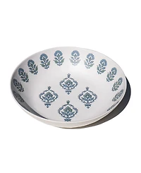Abode Homewares Kashmir NewWave Melamine Low Bowls, Set of 6