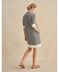 Hobbs London Women's Marciella 3/4 Sleeve Printed Mini Dress