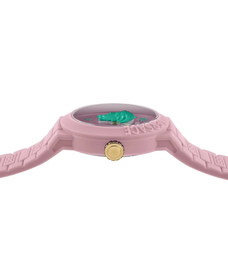Versace Kid's V-Pop Pink Silicone Strap Watch 34mm