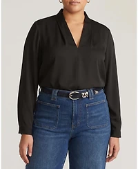 Universal Standard Plus Georgette Satin Cambria Blouse