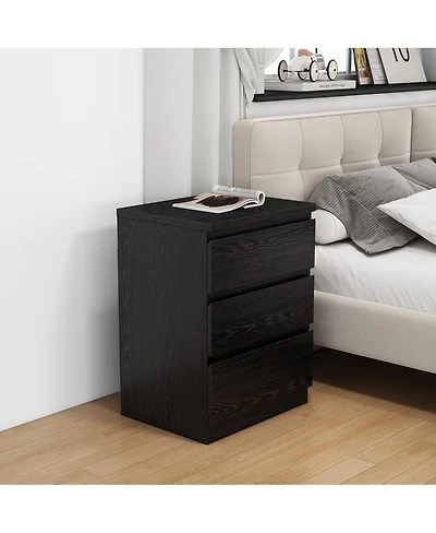 Streamdale Furniture 19.7inches 3-Drawer Nightstand/Side Table