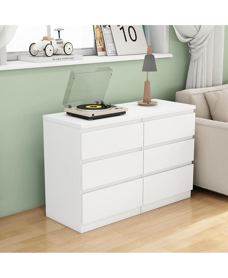 Streamdale Furniture 2 pieces 19.7 inches 3-Drawer Nightstand Set