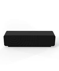 Streamdale Furniture Tv Console with Spiral Wave Design, Storage Cabinet & 2 Drawers