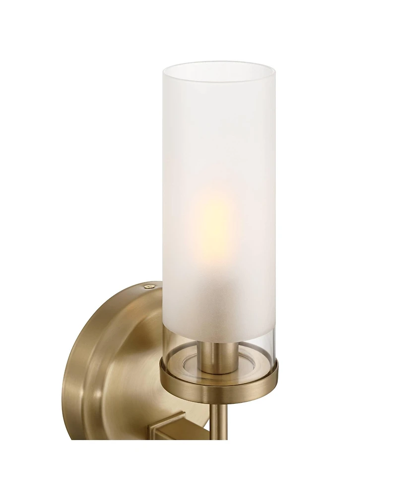Possini Euro Design Domenico 12 1/2" High Satin Brass Wall Sconce