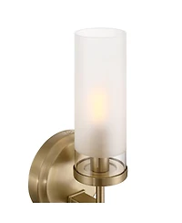 Possini Euro Design Domenico 12 1/2" High Satin Brass Wall Sconce
