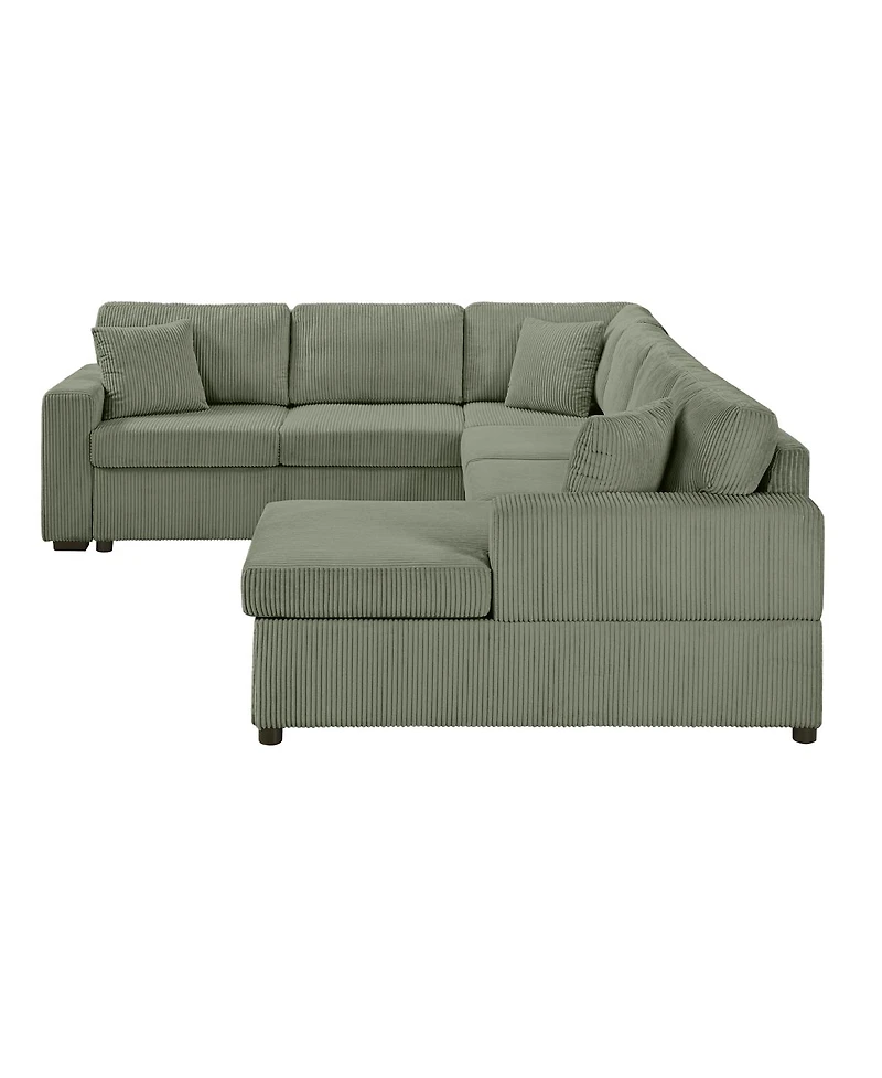 Streamdale Furniture U-Shaped Sectional Sofa with Chaise and Pillows