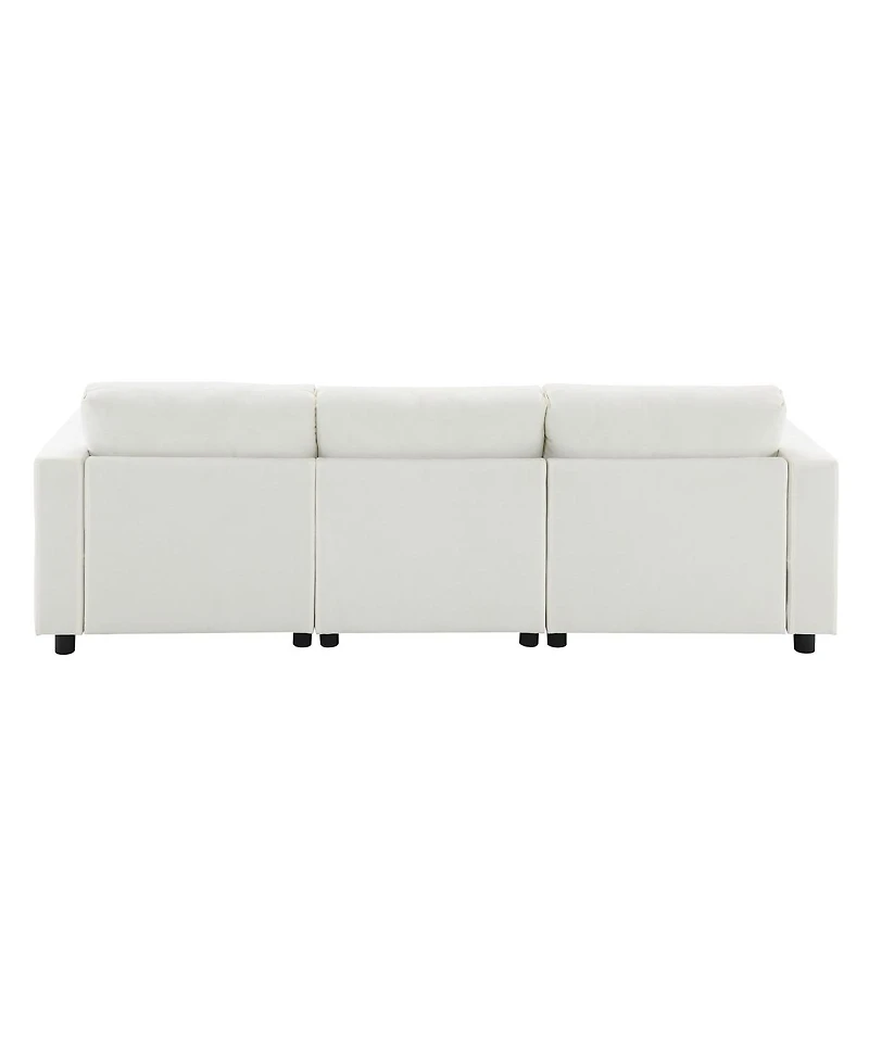 Streamdale Furniture U-Shaped Sectional Sofa with Storage, 2 Ottomans, 5-Seat Cloud Sofa