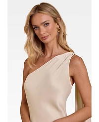 Maids to Measure Women's Cressida Satin Asymmetric Dress