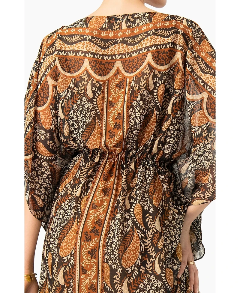 Ivonne Women's Long Batwing Sleeve Dress