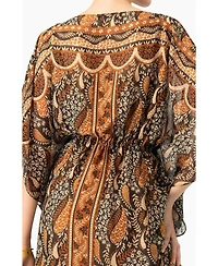 Ivonne Women's Long Batwing Sleeve Dress