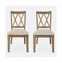 Jofran Rustic Distressed Pine Dining Chair (Set of 2)