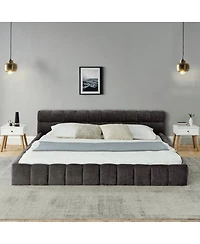Streamdale Furniture Ca King Upholstered Platform Bed