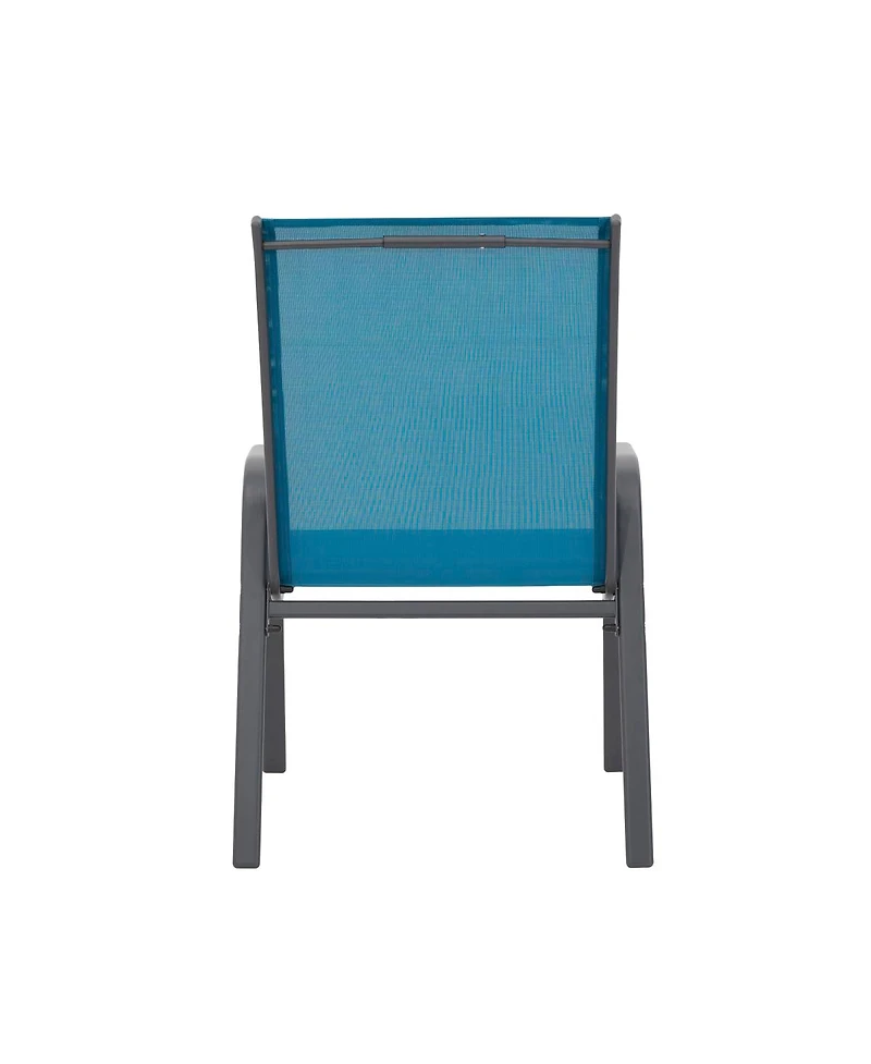 Streamdale Furniture 6pc Patio Chairs with Armrest and High Backrest