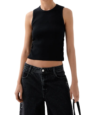 Scalpers Women's Rib Gather Side Tee