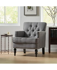 Streamdale Furniture Tufted Back Club Chair - Fabric/Microfiber