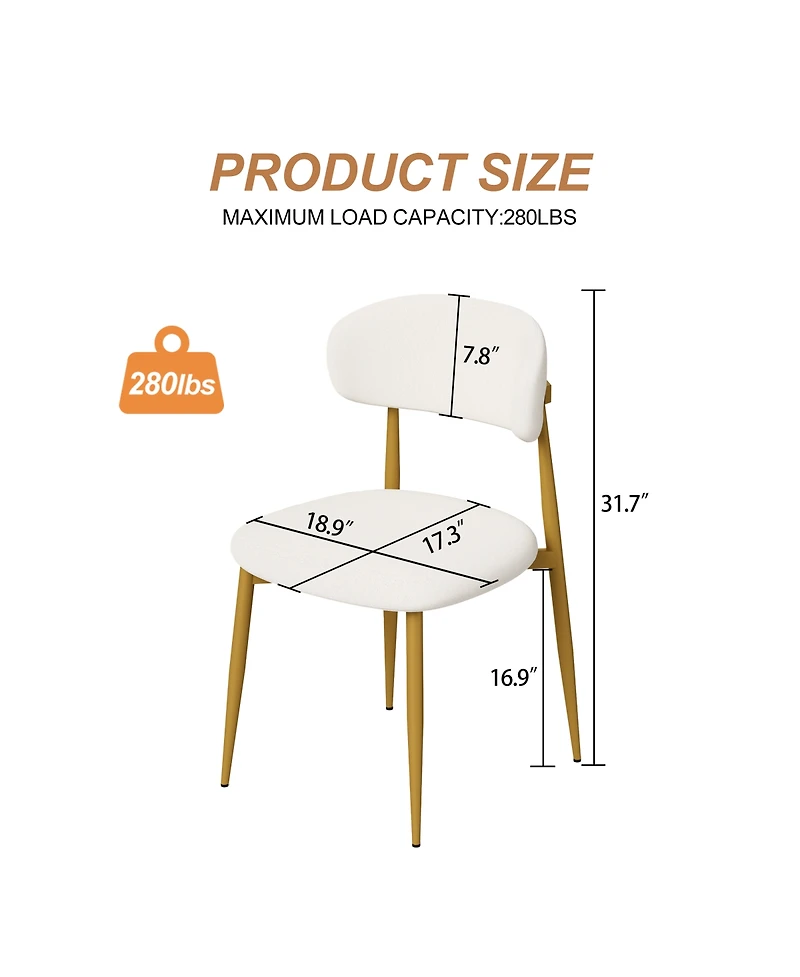 Streamdale Furniture Modern Farmhouse Dining Chairs (Set of 2)