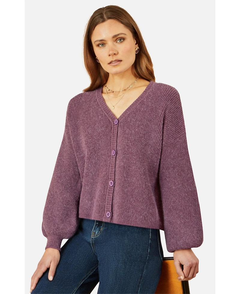 Yumi Women's Marl Knit Cardigan