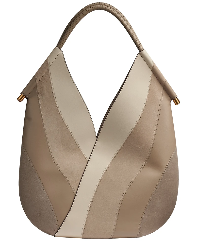 Donna Karan New York Baldwin Curve Pieced Medium Shoulder Handbag