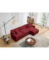 Streamdale Furniture L-Shaped Modular Chenille Sofa - Versatile Comfort and Style