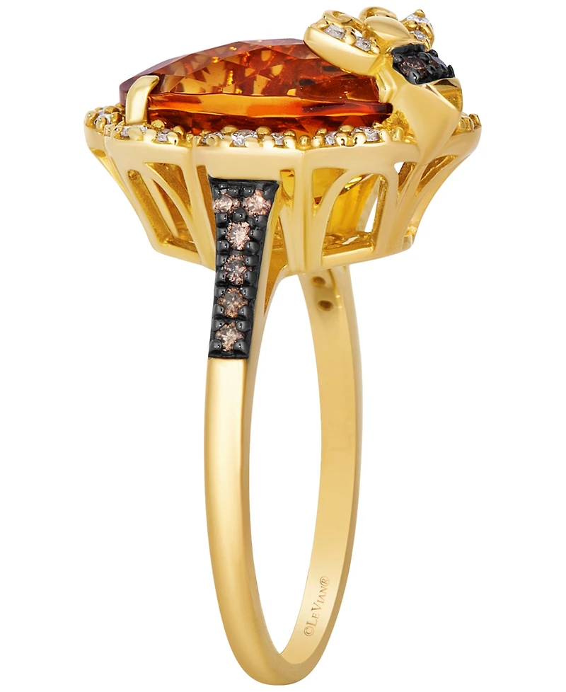 Le Vian Citrine (4-7/8 ct. t.w.) & Diamond (1/4 ct. t.w.) Ring in 14k Honey Gold