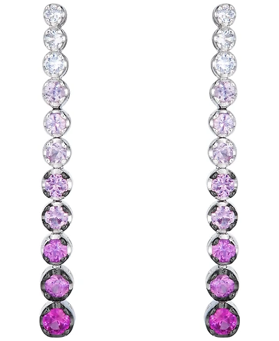 Le Vian Pink Sapphire & White Sapphire (7/8 ct. t.w.) Earrings in 14k Vanilla Gold