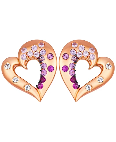 Le Vian Pink Sapphire & White Sapphire (5/8 ct. t.w.) Earrings in 14k Strawberry Gold