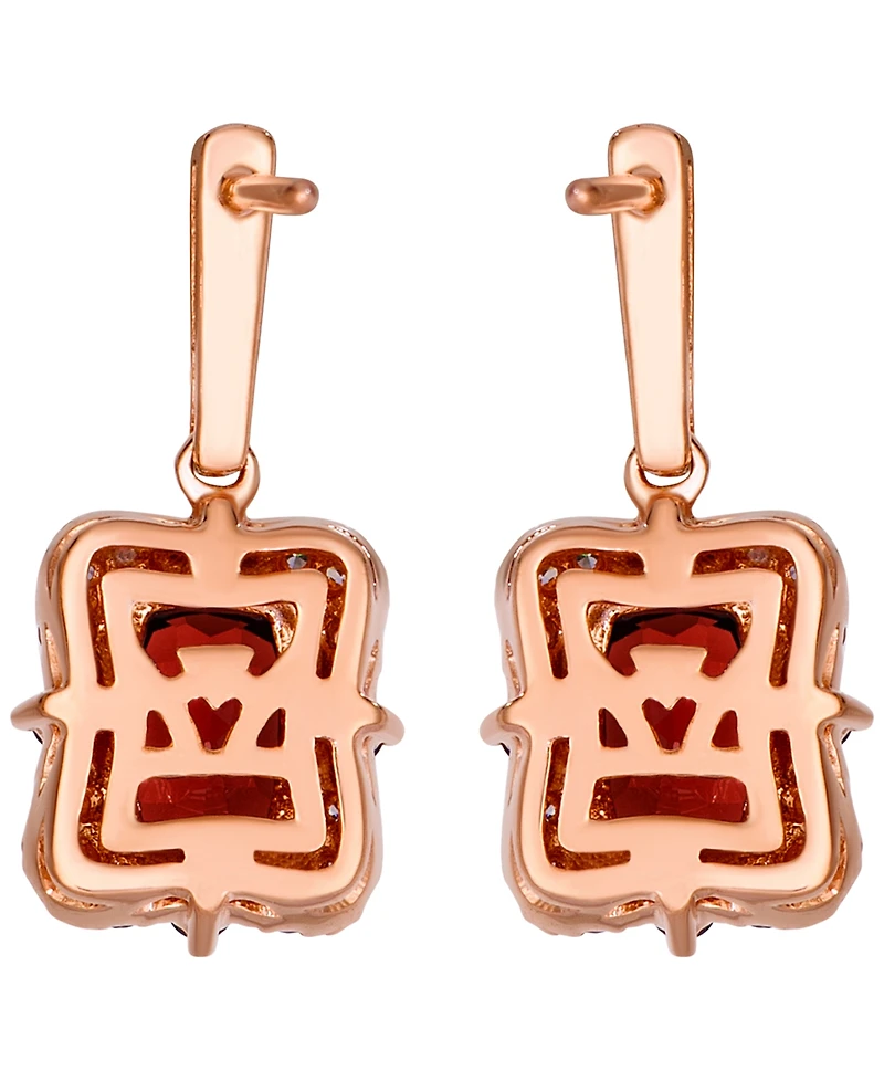 Le Vian Garnet (2-1/20 ct. t.w.) & Diamond (3/8 ct. t.w.) Earrings in 14k Strawberry Gold