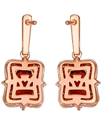 Le Vian Garnet (2-1/20 ct. t.w.) & Diamond (3/8 ct. t.w.) Earrings in 14k Strawberry Gold