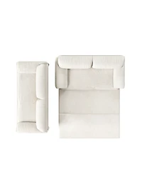 Streamdale Furniture 66" Queen Pull Out Sofa Bed with Storage - Velvet Loveseat Sleeper